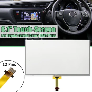 1 DB érintőképernyő Üveg Digitalizáló DVD-Audio Navigációs LCD-Képernyő 6.1 A 12Pin A 2014-2016 Toyota Corolla RAV4 Prius C Camry