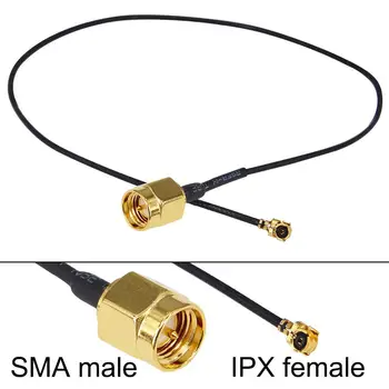 5 Db RF IPX / u.fl hogy SMA Férfi Pigtail Kábel PCI Wifi Kártya Vezeték nélküli Router SMA Male, hogy IPX 1.13 Pigtail Kábel