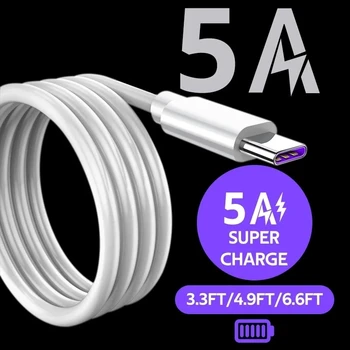 5A Eredeti Gyors Töltés Kábel Samsung a51-es A52 Xiaomi poco X3pro Huawei P50 P40 Lite megtiszteltetés 10i 20 lite Telefon Töltő Kábel
