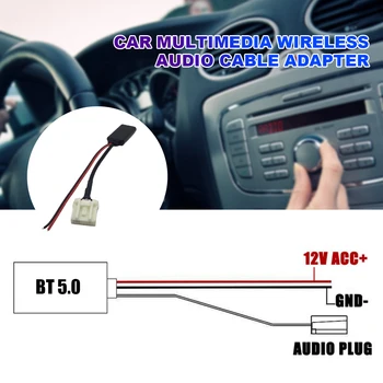 A Bluetooth-kompatibilis Audio Adapter Kábel 5-12V Audio Bemenet Vezeték 16Pin AUX Rádió Sztereó Vezeték Adapter Mazda 6 2006-tól Kezdődően