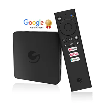 A Google minősített voice set-top box tematikus Android 9.0 okos játékos Netflix 4K HD kétsávos ATV smart tv box iptv revceivers