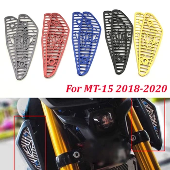 A Yamaha MT-15 MT15 MT 15 2018-2020 Motorkerékpár Beszívott Levegő Lyuk Védő Fedelet Beszívott Levegő Háló Bemeneti Dekoratív Őr Borító