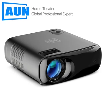 AUN AKEY9S Android Projektor Full HD Natív 1080P LED-es házimozi Projektorok 4k Videó Fürkész 1080P Bluetooth WIFI Smart TV