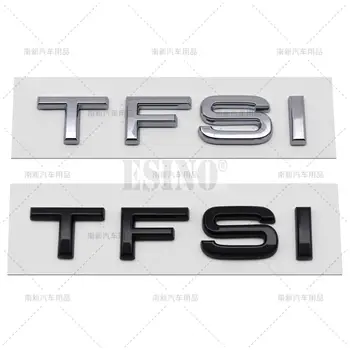 Autó Stílus TFSI 3D ABS Ragasztó Jelkép Csomagtartóban Jelvény Lökhárító Matrica Test Matrica Audi A3 A4 A5 A6 A7 A8 Q3 Q5 Q6 Q7 Q8