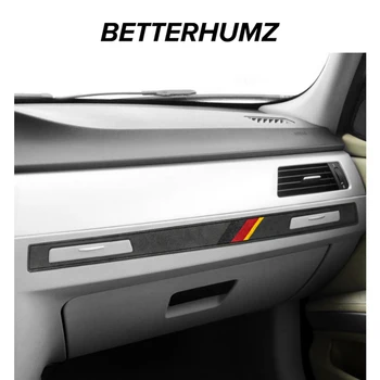 BETTERHUMZ BMW E90 E92 E93 3-as Széria M Teljesítmény Alcantara Autó Másodpilóta pohártartó Panel Trim Matrica Belső Kiegészítők