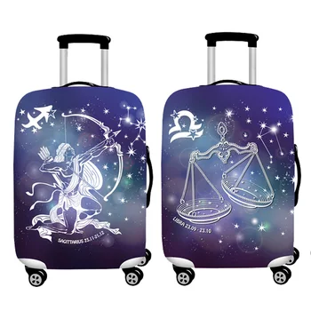 Csillagképek Minta Utazás Bőrönd Porvédő Csomagtér Védő Fedelet, 18-32 Hüvelyk Trolibusz Esetében Porvédő Utazási Kellékek