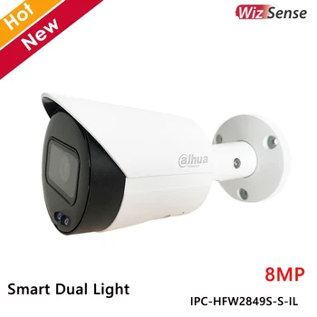 Dahua 8MP WizSense Hálózati IP Kamera, IR LED Mozgás Hang Észlelése Okos Kettős Fény 2.8 mm-es Biztonsági Kamera, Mikrofon, Poe IPC-HFW2849S-a-t-IL