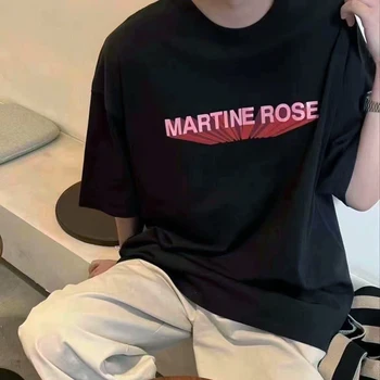 Divat Túlméretezett MARTINE ROSE Póló Férfi Nő 1:1 Magas Minőségű Túlméretezett Alkalmi Póló Maximum Tee