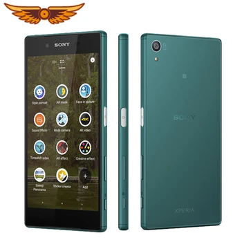 Eredeti Sony Xperia Z5 E6683 Octa-Core 5.2 Inch 3 GB RAM, 32 GB ROM Dual SIM Hátsó Kamera 23.0 MP 1080P LTE Kártyafüggetlen Mobil Telefon