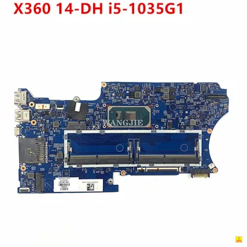 Használt HP Pavilion X360 14-DH Laptop Alaplap SRGKG i5-1035G1 CPU L87921-601 L87921-001 Alaplapja 100% - Ban Tesztelt