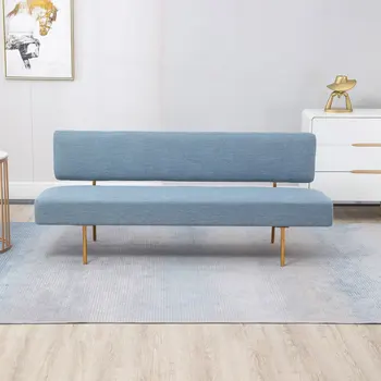 Kis lakás kanapé Északi szerelem ülés egyszerű, modern bársony kanapé