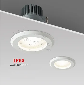 Led Ip65 Beépíthető COB Beépíthető Süllyesztett Led Mennyezeti Lámpa 7W 10W 12W Led Spot Lámpa, Fürdőszoba, Wc, Erkély Vízálló Világítás