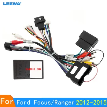 LEEWA Car Audio 16PIN Android tápkábel Adapter Canbus Doboz Ford Focus F150 Ranger Audio Teljesítmény Kábelköteg #CA6377