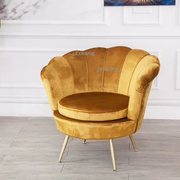 Luxus Nappali Szék Amerikai Szövet Egyetlen Kanapé Lusta Szabadidő Hálószoba Fotel Modern Kávézó karosszék sillas Otthon Bútor