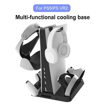 Mulltifunctional Sisak Vezérlő irányjelző Lámpa Konzol Függőleges Állvány Játékok Állvány USB Töltő a PS VR2 a VR2 Tartozékok