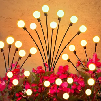 Napelemes LED Kerti Dekoráció Táj Fények, Tűzijáték, a Firefly-Kerti Lámpák, Vidéki Ház, Terasszal, Erkéllyel, Dekor Lámpa