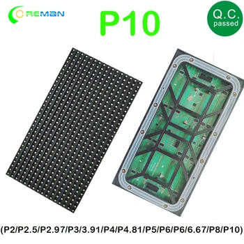 P10 Kültéri LED modul Panel SMD P10 LED Modulok 320*160mm 32*16 pixel 1/4 szkennelés színes videó tábla tábla P10 P12 P16 P20