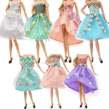 Pop Barbie Ki Váll Ruha Napi Alkalmi Szoknya Ruha Illik 11.5 hüvelyk Barbie&BJD Baba Ruha Baba Kiegészítők, Játékok Lányoknak