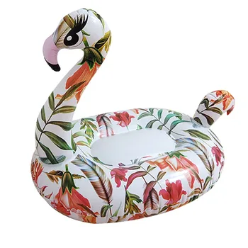 PVC Színes Flamingó Felfújható Mount Felnőtt Víz Állat Medence Úszó Fotel Felfújható Ágy
