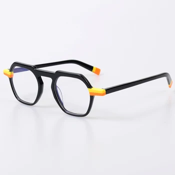 Személyre szabott HP2022603-Acetát Szemüveg Keretek, Márkás Férfi Szabálytalan Szemüveg Nők Rövidlátás dioptriás Napszemüveget