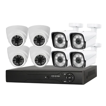 WESECUU legolcsóbb árak cctv biztonsági rendszer ahd fényképezőgép kit, 8 csatornás cctv rendszer AHD biztonsági kamera analóg fényképezőgép