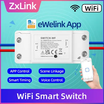 Wifi Ewelink Breaker Modul Kompatibilis Alexa, a Google Haza Okos Kapcsoló 10a Mini Smart Home Automation Vezeték nélküli Kapcsolók