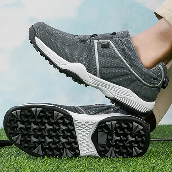 Új Képzési Golf Cipő A Férfiak A Nők Nagy Méretű 36-48 Golfozók Cipő Szabadtéri Kényelmes Séta Cipők, Csúszásmentes Sportos Cipő